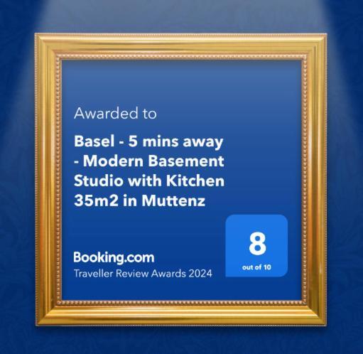 Basel - 5 Mins Away - Modern Basement Studio With Kitchen 35M2 In Muttenz Exteriör bild