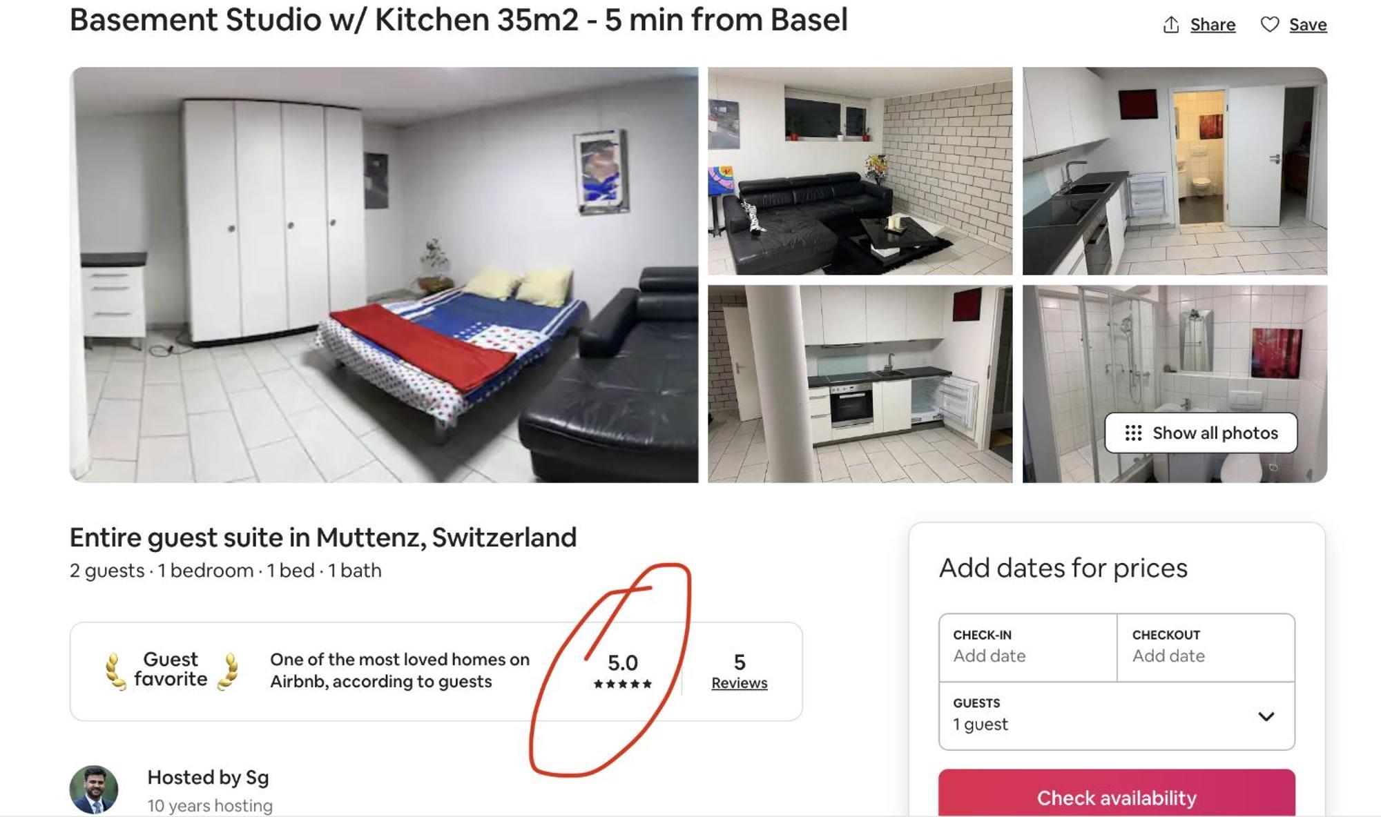 Basel - 5 Mins Away - Modern Basement Studio With Kitchen 35M2 In Muttenz Exteriör bild